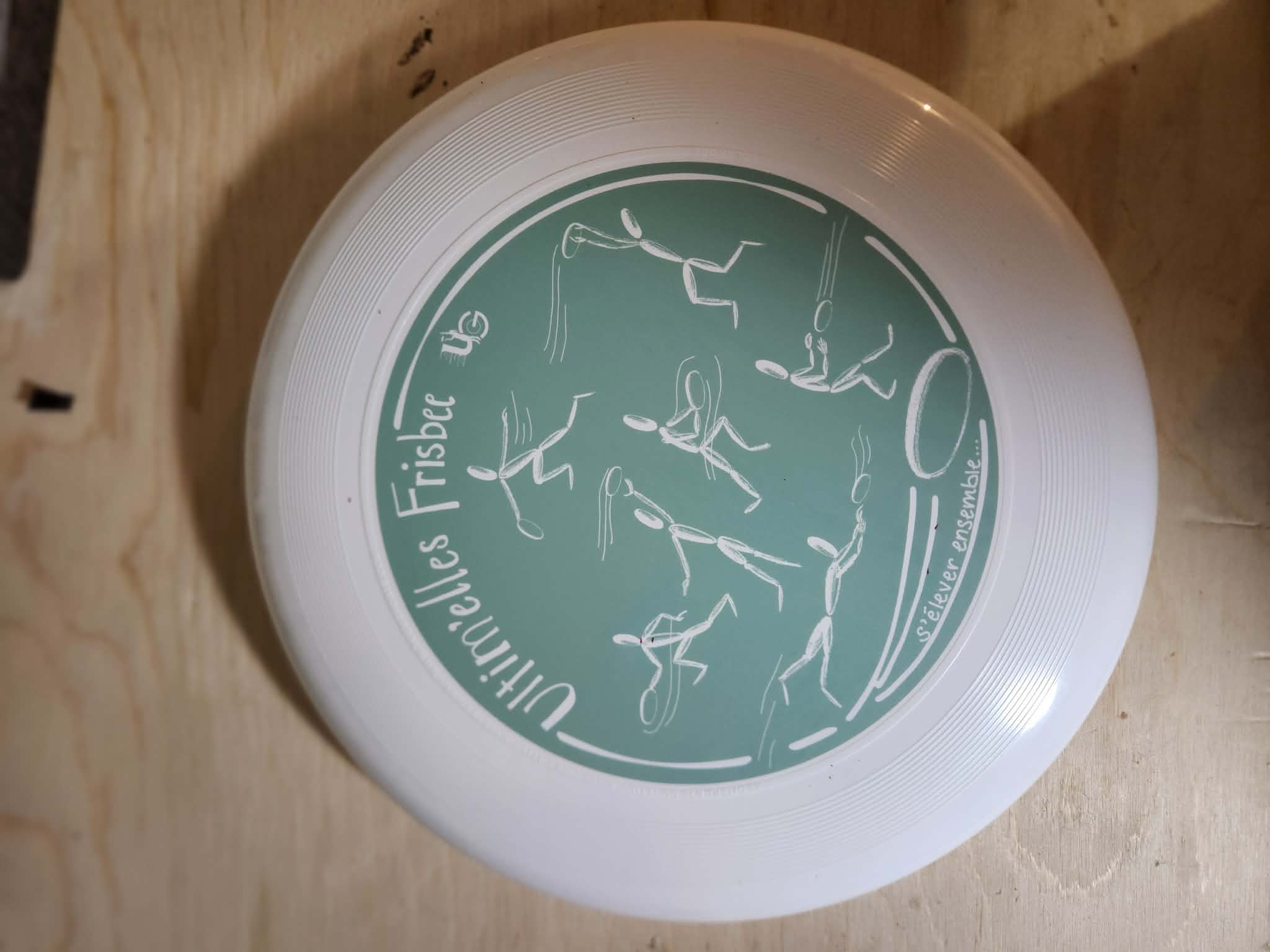 Disque blanc Ultim'elles Frisbee